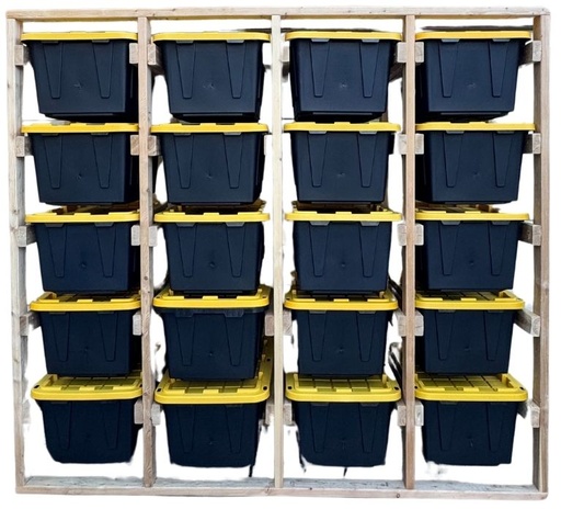 27 Gal Tote Storage Rack